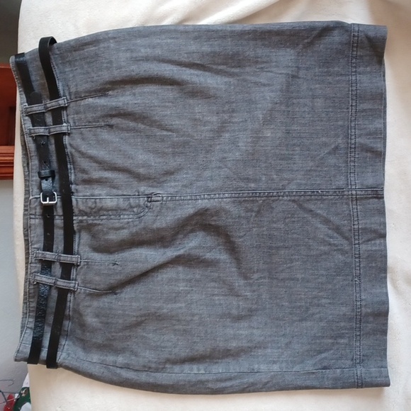 Attention pencil skirt, gray denim, sz 12 - Picture 1 of 4